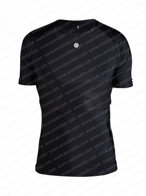 Ennoble-398 Mens T-Shirt Short Sleeve Black