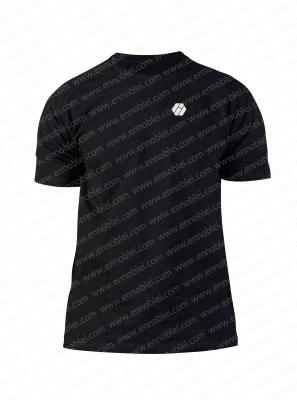 Ennoble-419 Mens Basic Shirt Short Sleeve  Black