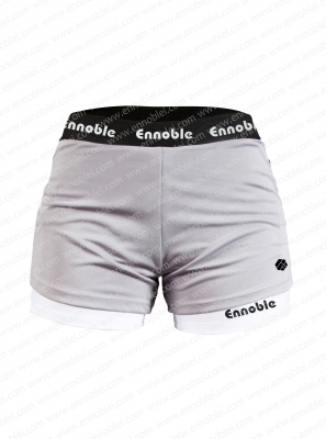 Ennoble-428 Ladies Shorts Grey, White